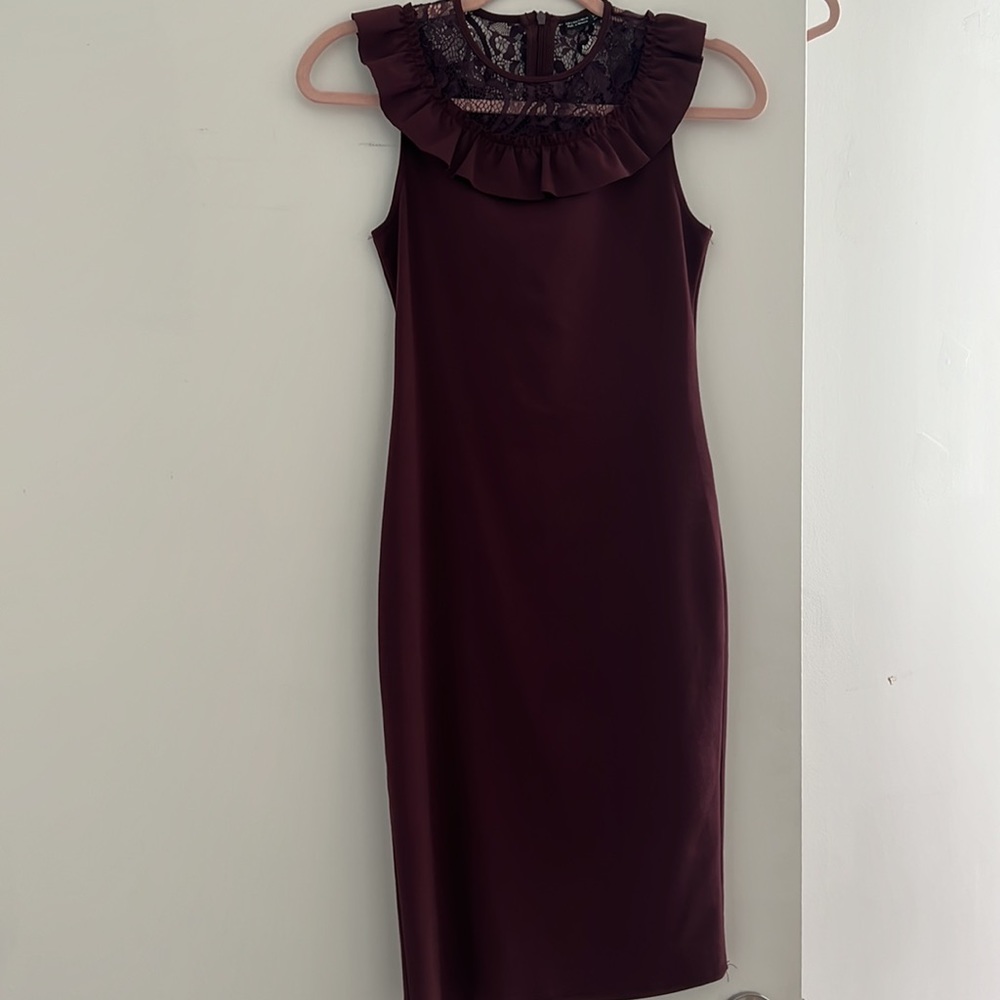 Burgundy dress